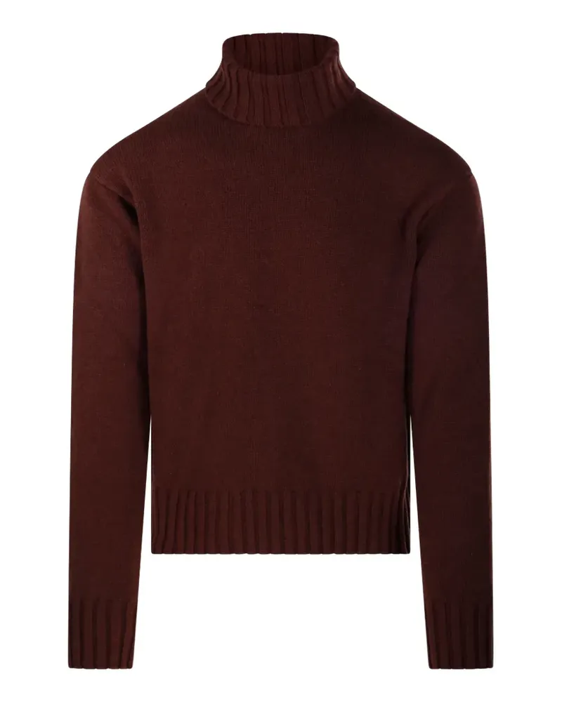 Costumein Tage roll-neck ribbed-trim sweater - Braun Braun