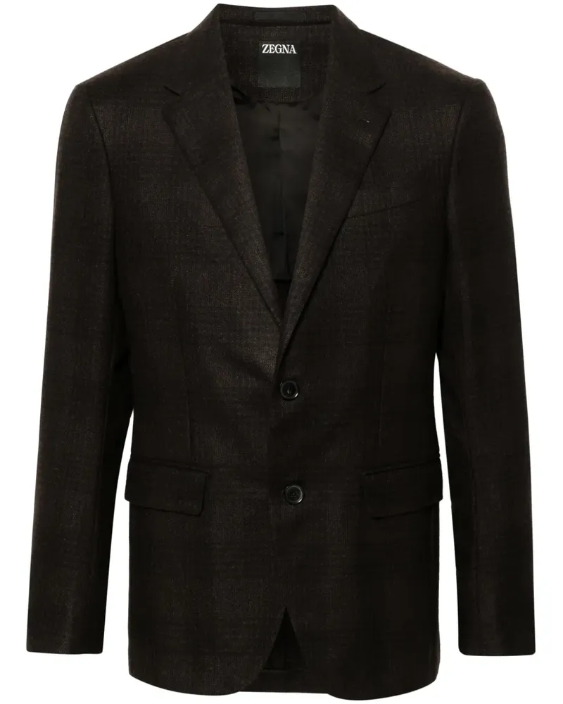 Ermenegildo Zegna Kariertes Sakko - Braun Braun