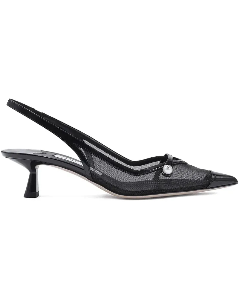 Jimmy Choo Slingback-Pumps aus Mesh 45mm - Schwarz Schwarz
