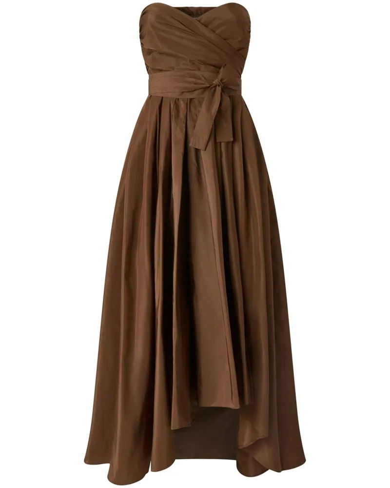 Pinko Trägerloses Abendkleid - Braun Braun