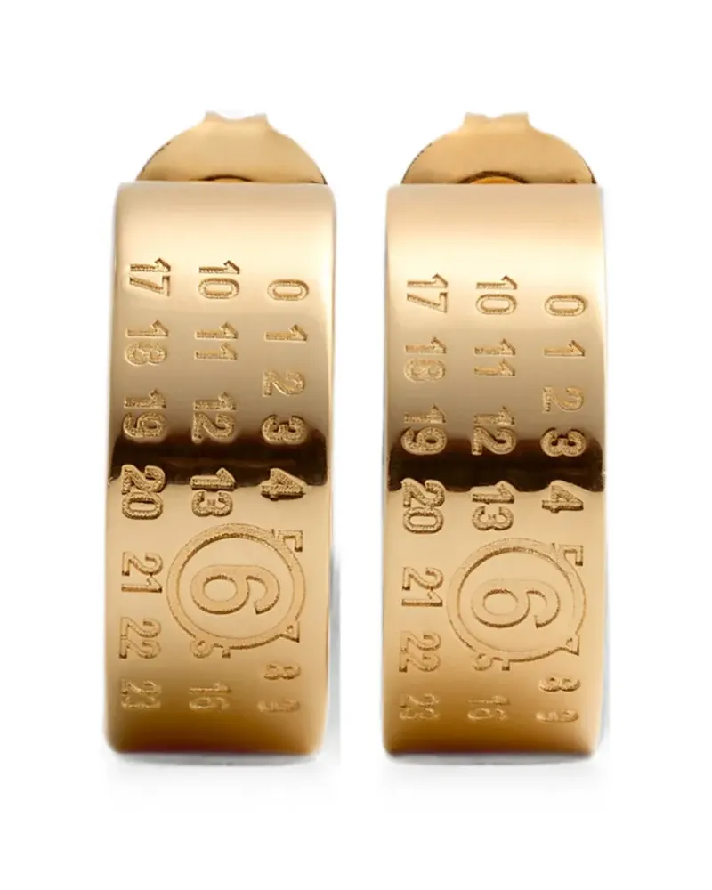 Maison Margiela Numeric Creolen - Gold Gold