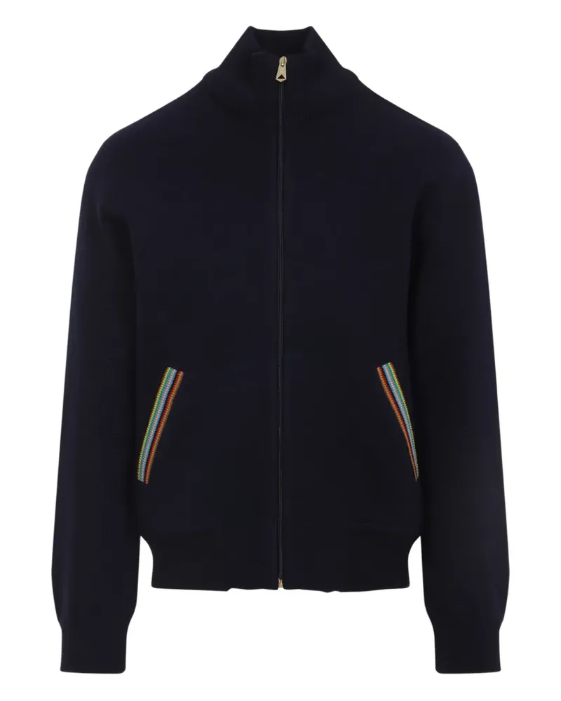 Paul Smith Gestreifte Jacke mit Reißverschluss - Blau Blau