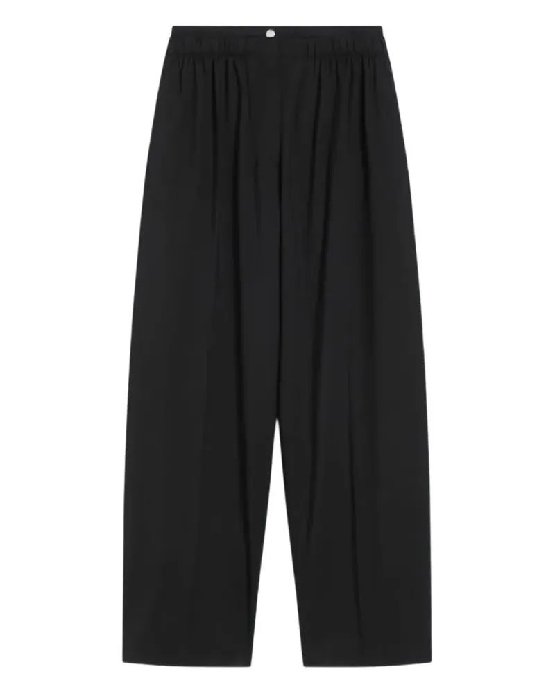 SPORTMAX double-waistband wide-leg trousers - Schwarz Schwarz
