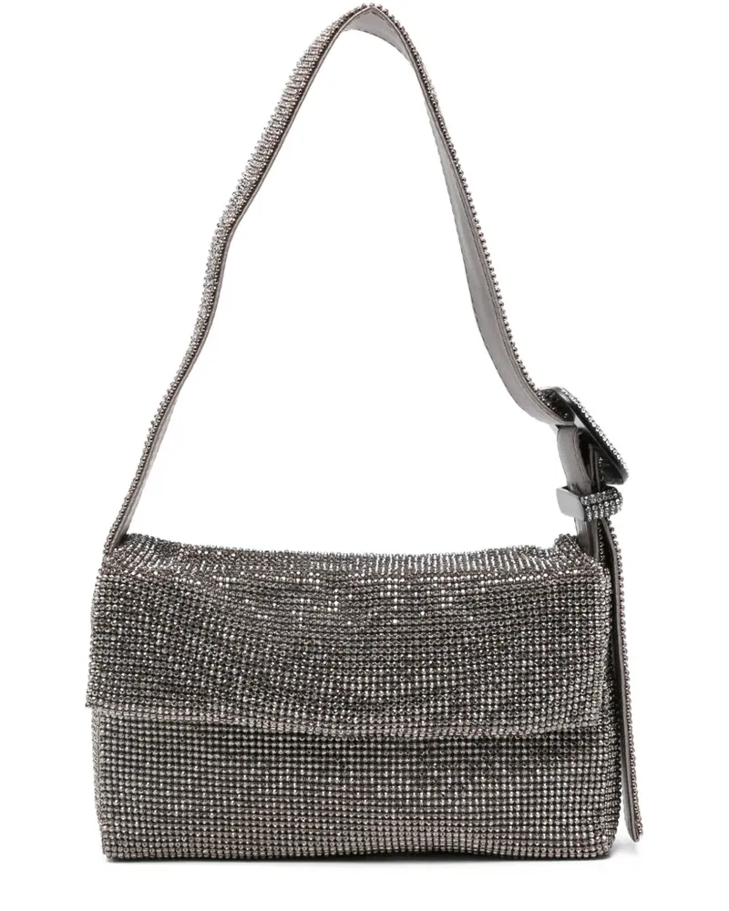 Benedetta Bruzziches Schultertasche mit Strass - Silber Silber