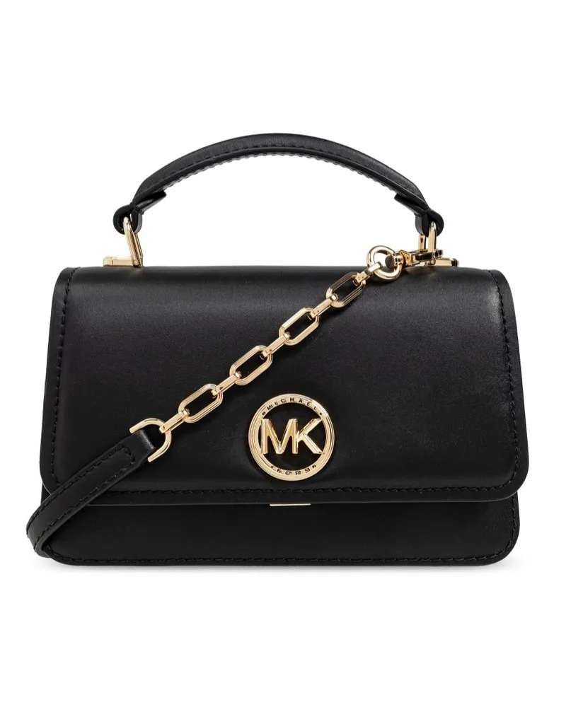 Michael Kors Kleine Delancey Umhängetasche - Schwarz Schwarz