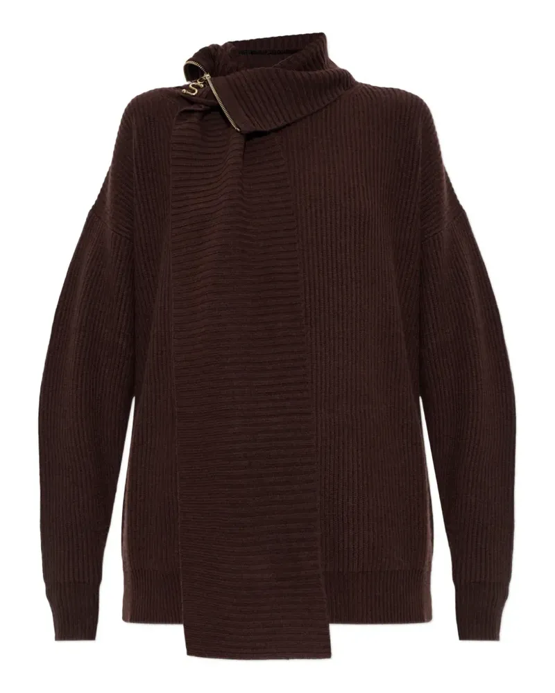 SPORTMAX Feltro Pullover mit Reißverschluss - Braun Braun
