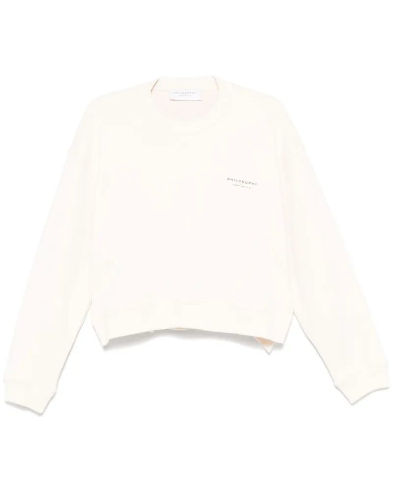 Philosophy Di Lorenzo Serafini Sweatshirt mit Logo-Print - Weiß Weiß