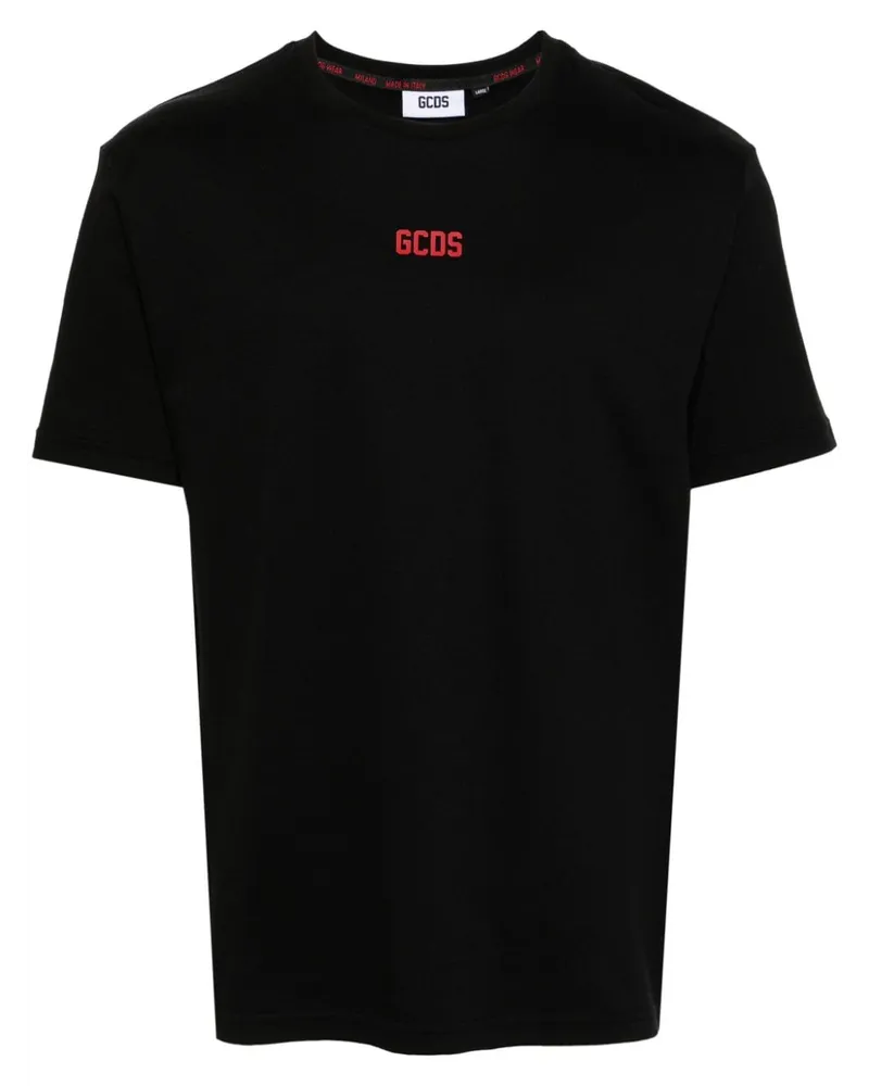 GCDS T-Shirt mit Logo-Print - Schwarz Schwarz