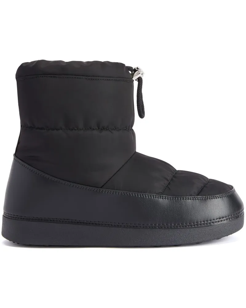 Giuseppe Zanotti Gefütterte Gz-aspen Stiefel mit Kordelzug - Schwarz Schwarz
