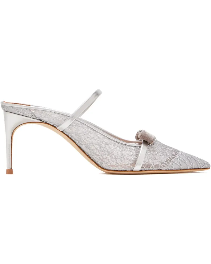 Malone Souliers ribbon detail lace mules - Weiß Weiß