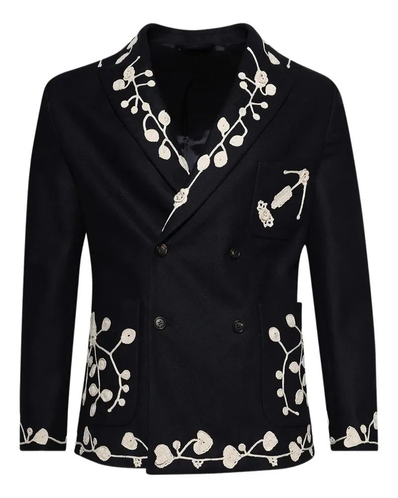 BODE Jackett mit Schneeglöckchen - Blau Blau