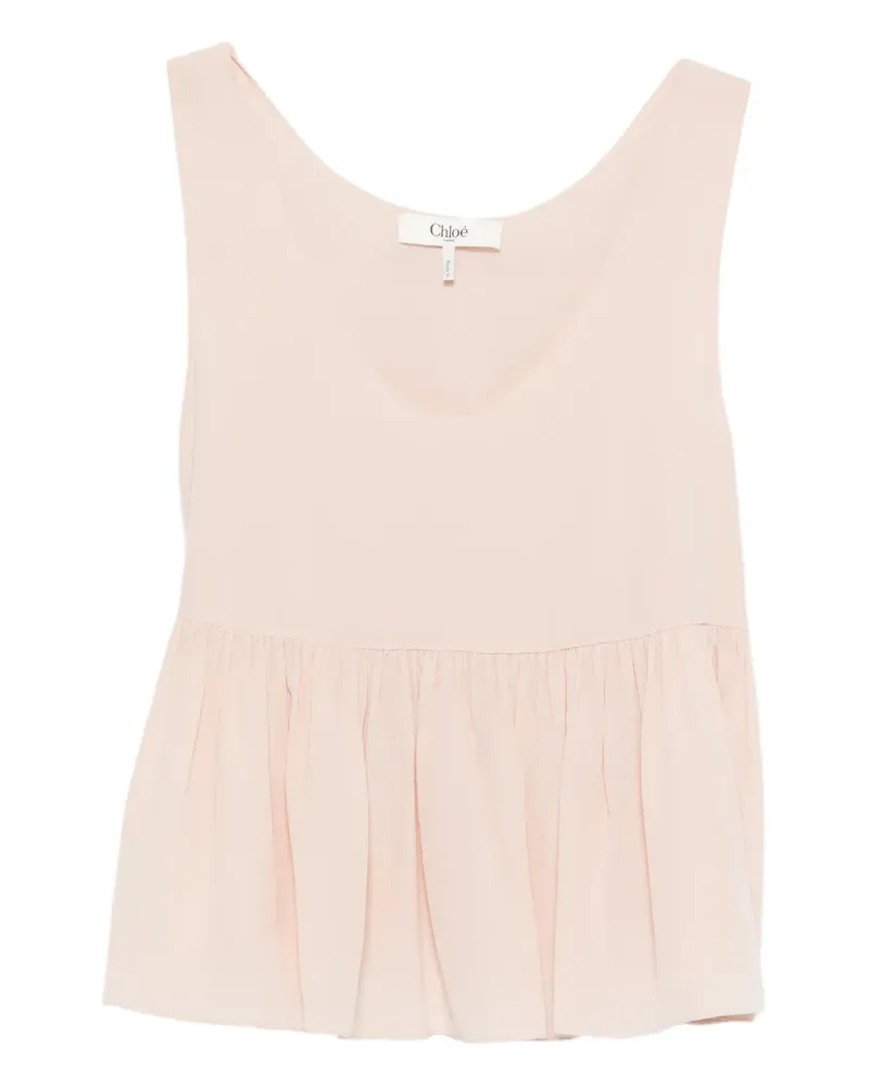 Chloé peplum-hem top - Rosa Rosa