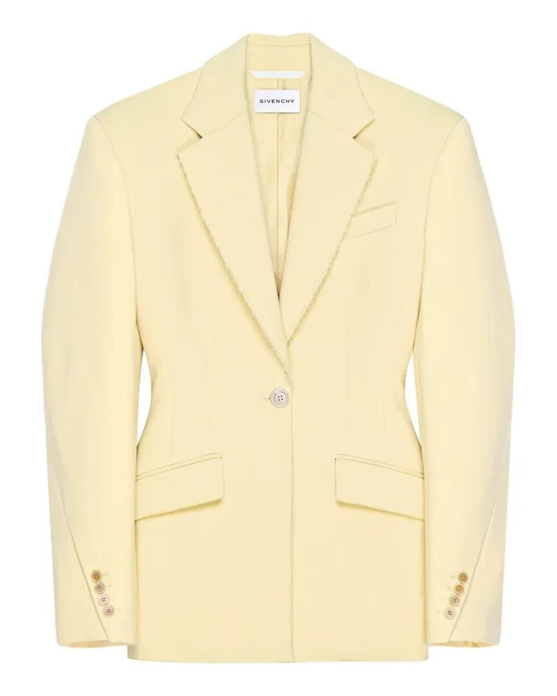 Givenchy Einreihiger Cocoon Blazer - Gelb Gelb