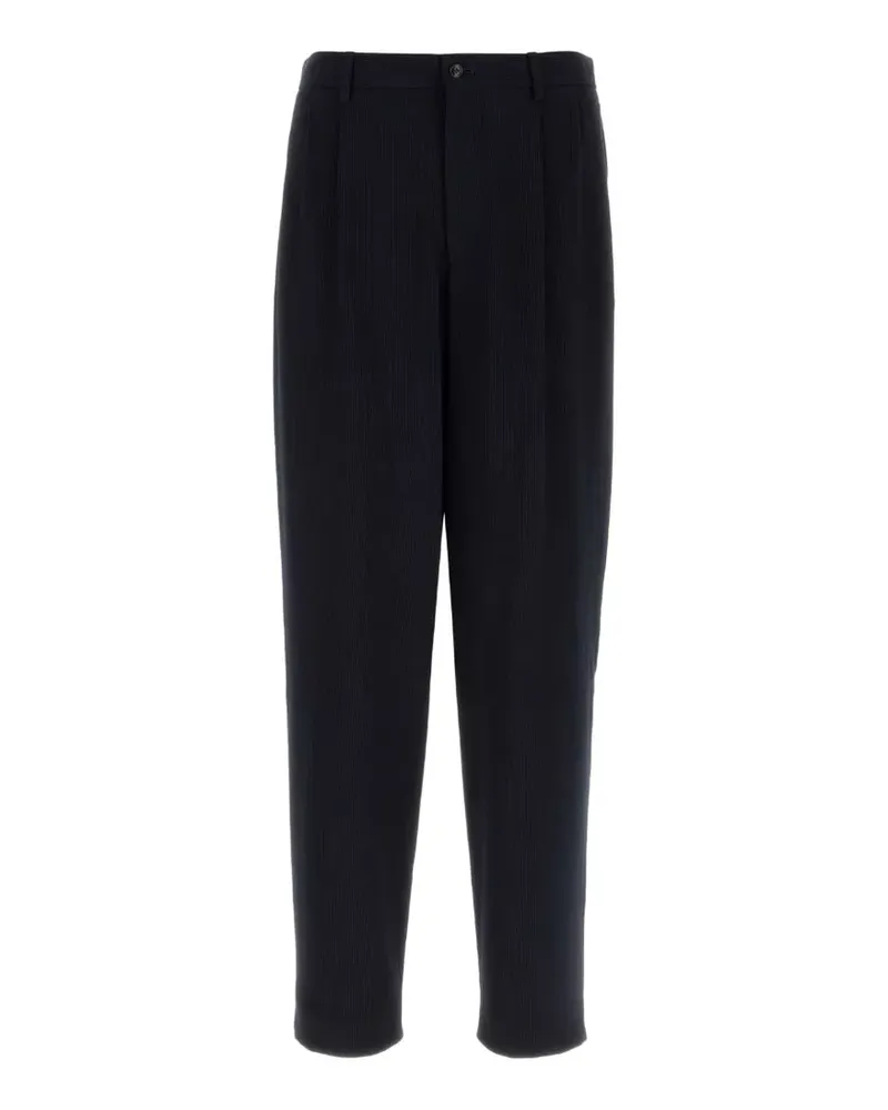 Giorgio Armani Plissierte Jersey-Hose - Blau Blau