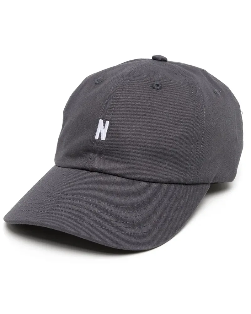Norse Projects Baseballkappe mit Logo-Stickerei - Grau Grau