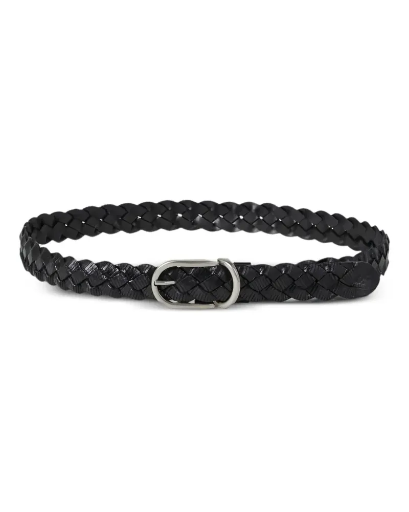 Brunello Cucinelli braided leather belt - Schwarz Schwarz