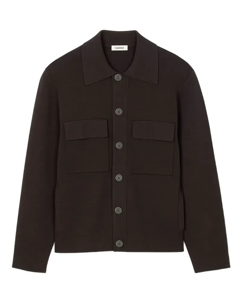 Sandro Cardigan mit Knopfverschluss - Braun Braun