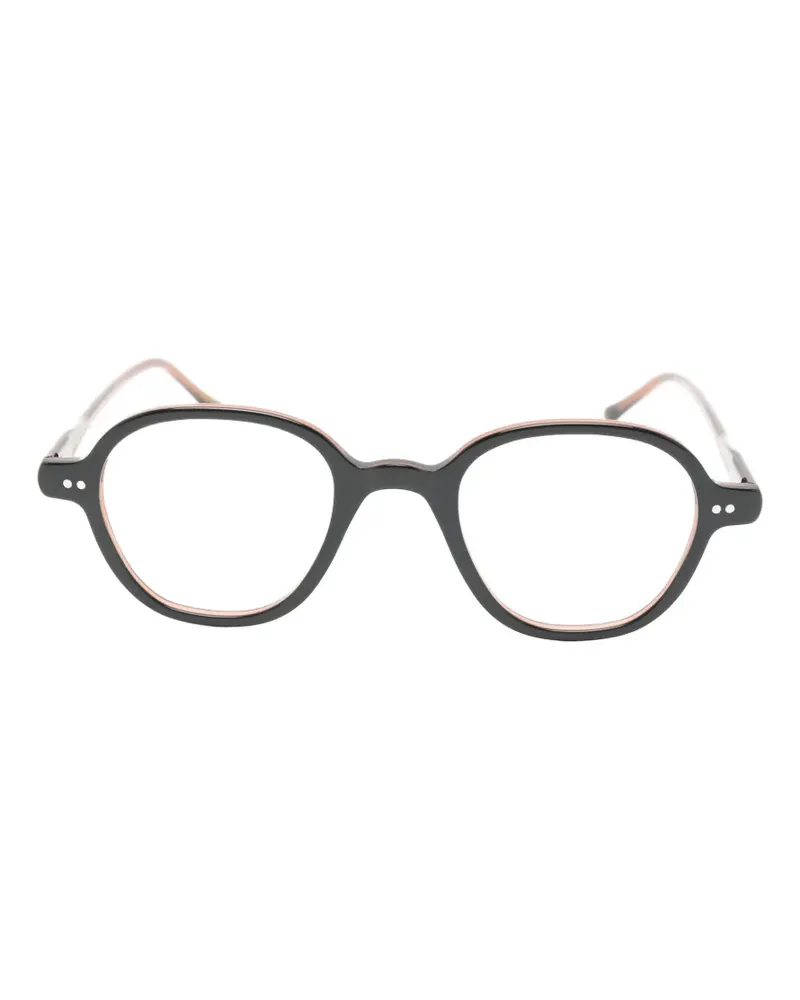 Lesca Babu Brille mit rundem Gestell - Schwarz Schwarz