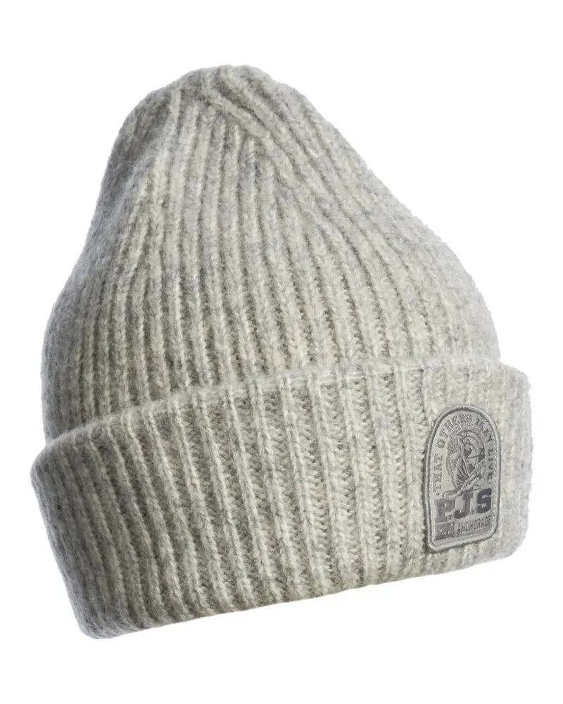 Parajumpers Gerippte Beanie - Grau Grau