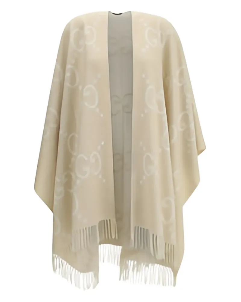 Gucci Cape mit GG-Muster - Nude Nude