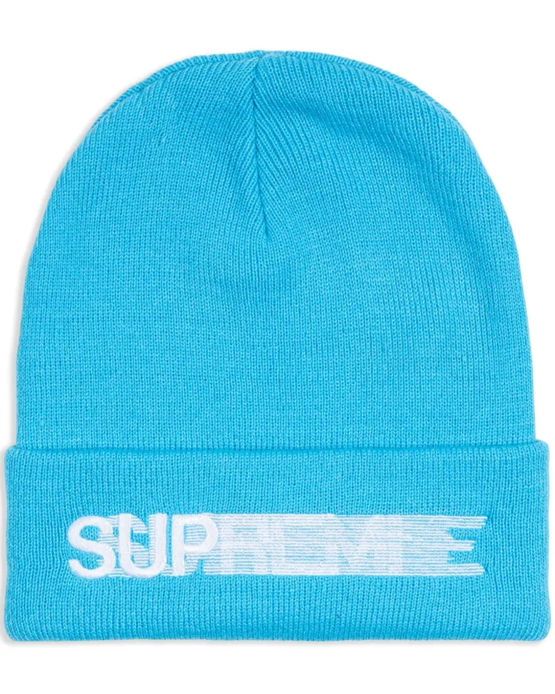 Supreme Being Beanie mit 'Bright Blue - SS23' -Logo - Blau Blau