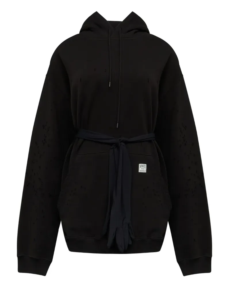 Maison Margiela Minikleid mit Kapuze - Schwarz Schwarz