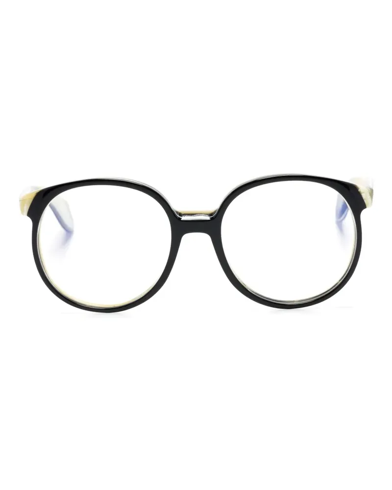 Cutler and Gross 1395 Brille mit rundem Gestell - Schwarz Schwarz