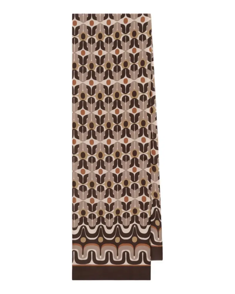 Maliparmi Schal mit geometrischem Print - Nude Nude