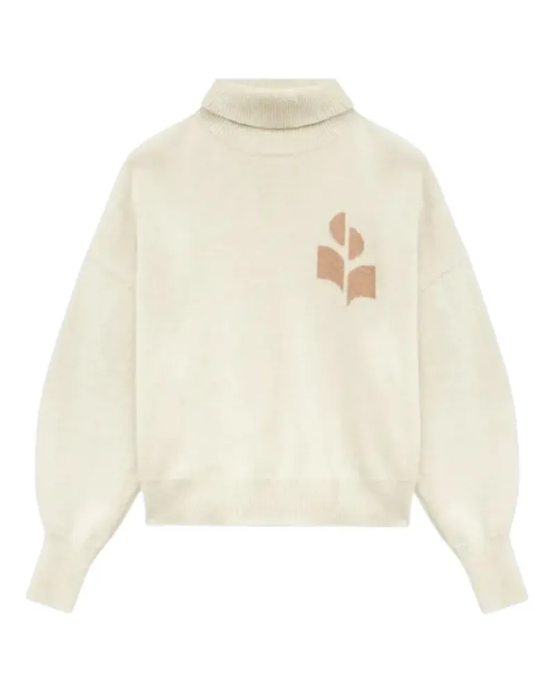 Isabel Marant Rollkragenpullover mit Logo-Stickerei - Nude Nude
