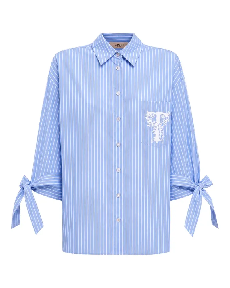 Twin-Set striped shirt - Blau Blau