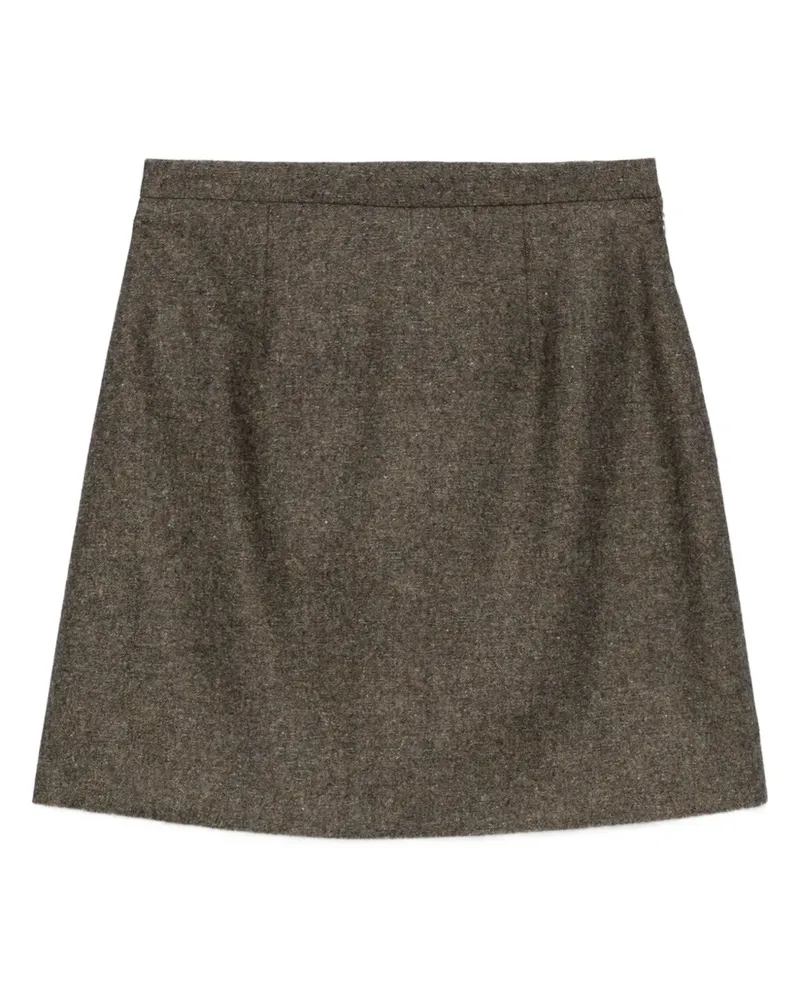 A.P.C. Adriana Minirock aus Tweed - Braun Braun