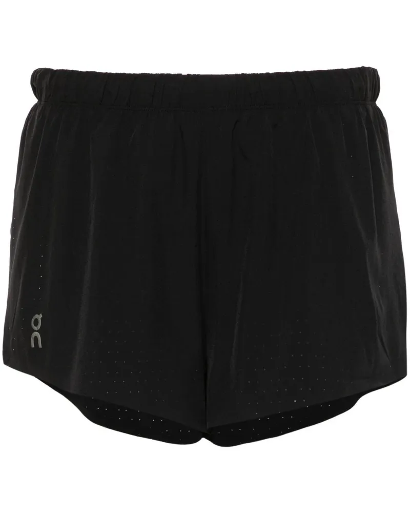 ON Running Shorts mit Logo-Print Schwarz