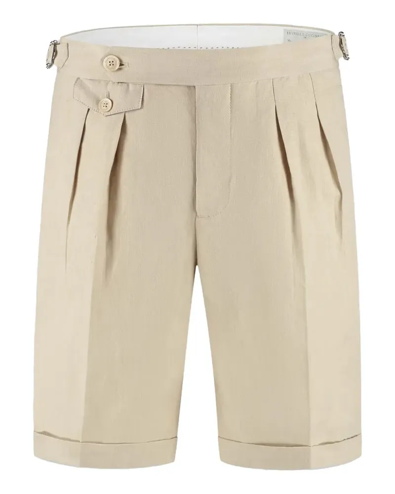 Brunello Cucinelli Shorts mit Falten - Nude Nude