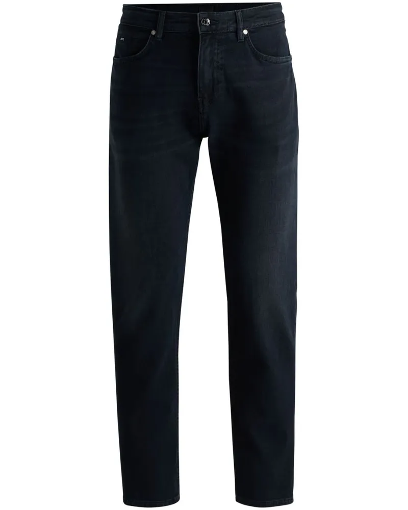 HUGO BOSS Klassische Tapered-Jeans - Schwarz Schwarz