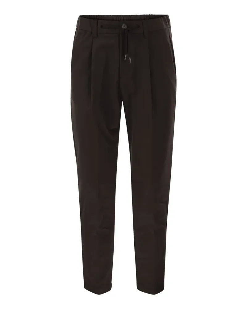 Herno Tapered-Hose mit Kordelzug - Braun Braun