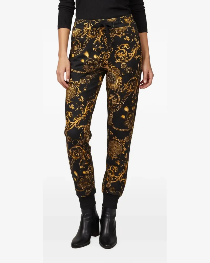 Versace Jeans Baroque-print track pants - Schwarz Schwarz