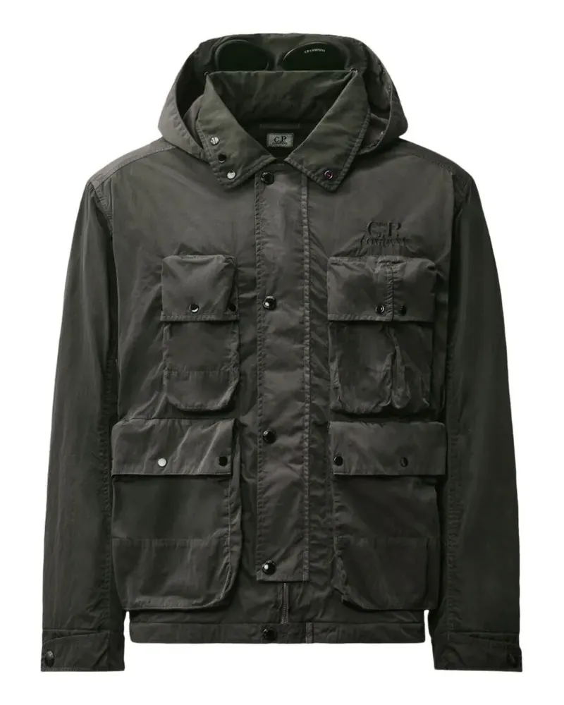 C.P. Company Kapuzenjacke mit Goggle-Detail - Grün Grün