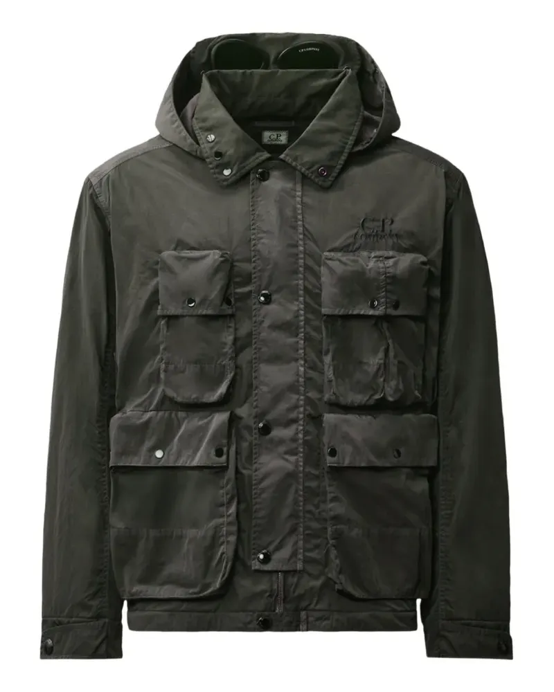 C.P. Company Kapuzenjacke mit Goggle-Detail - Grün Grün