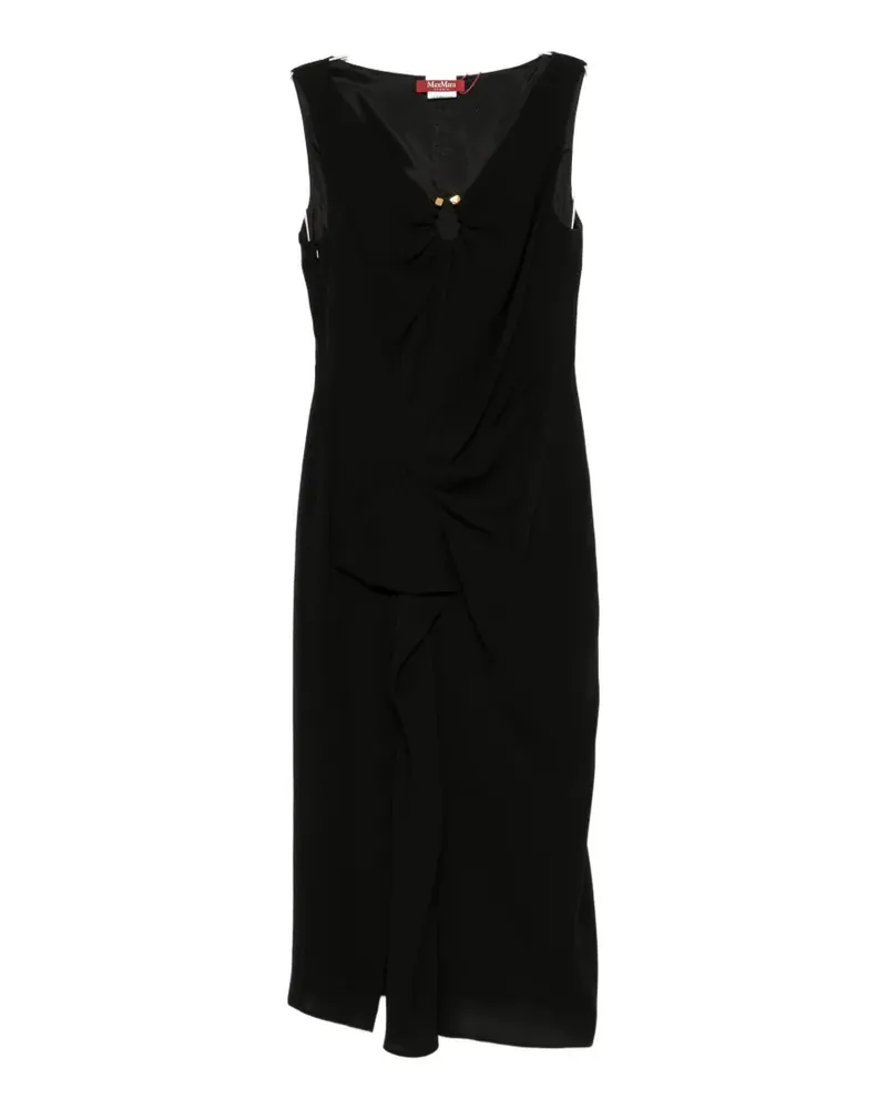 Max Mara Mstdetto hardware-detail midi dress - Schwarz Schwarz