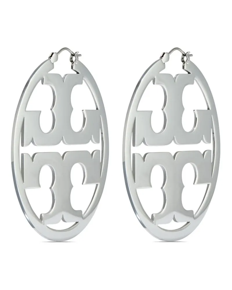 Tory Burch Miller Creolen - Silber Silber