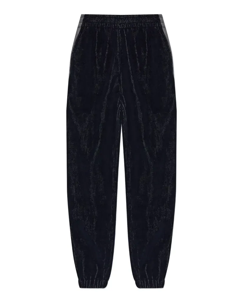 Versace stripe towelling track pants - Blau Blau