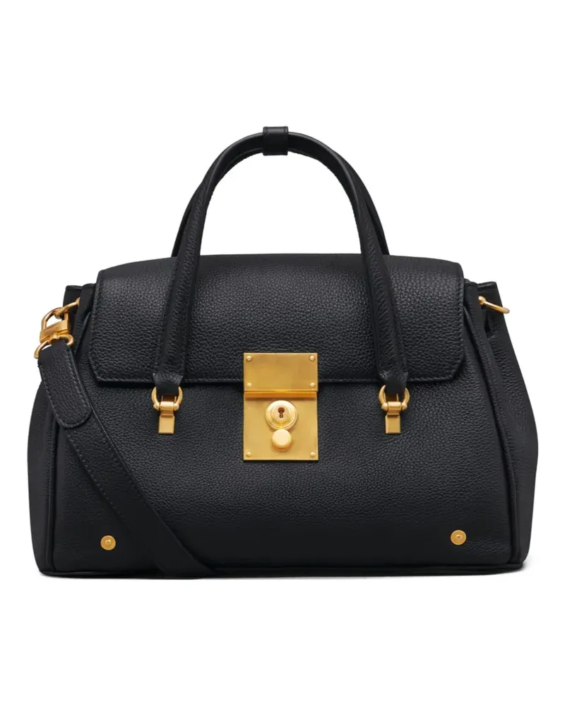 Thom Browne Kleine Bolton Tote Bag - Schwarz Schwarz
