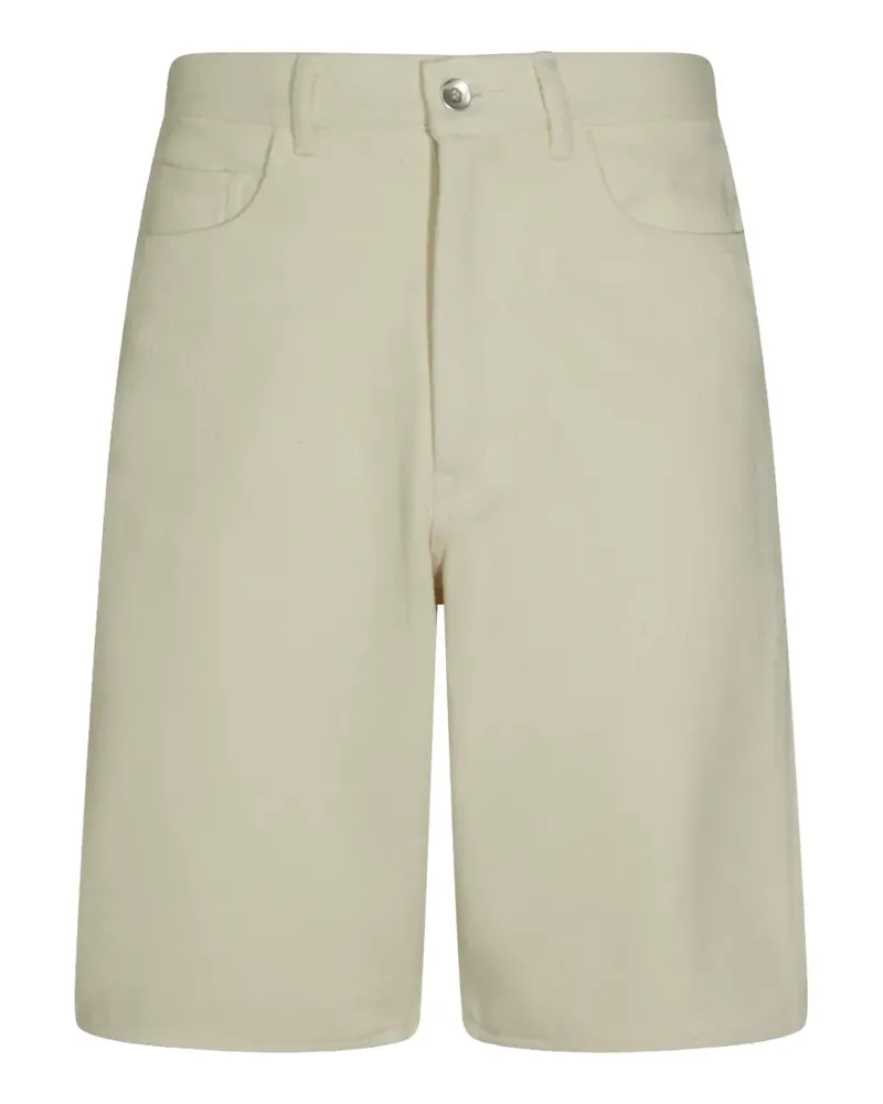 AURALEE silk denim shorts - Nude Nude