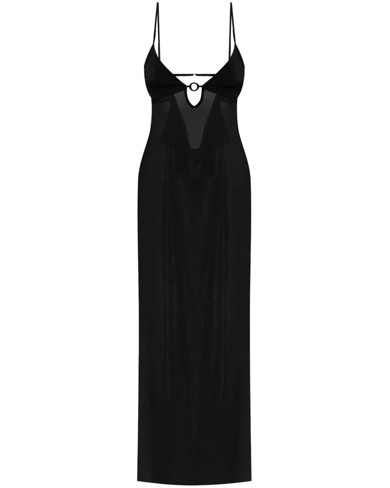 bond-eye Cindy Maxikleid - Schwarz Schwarz