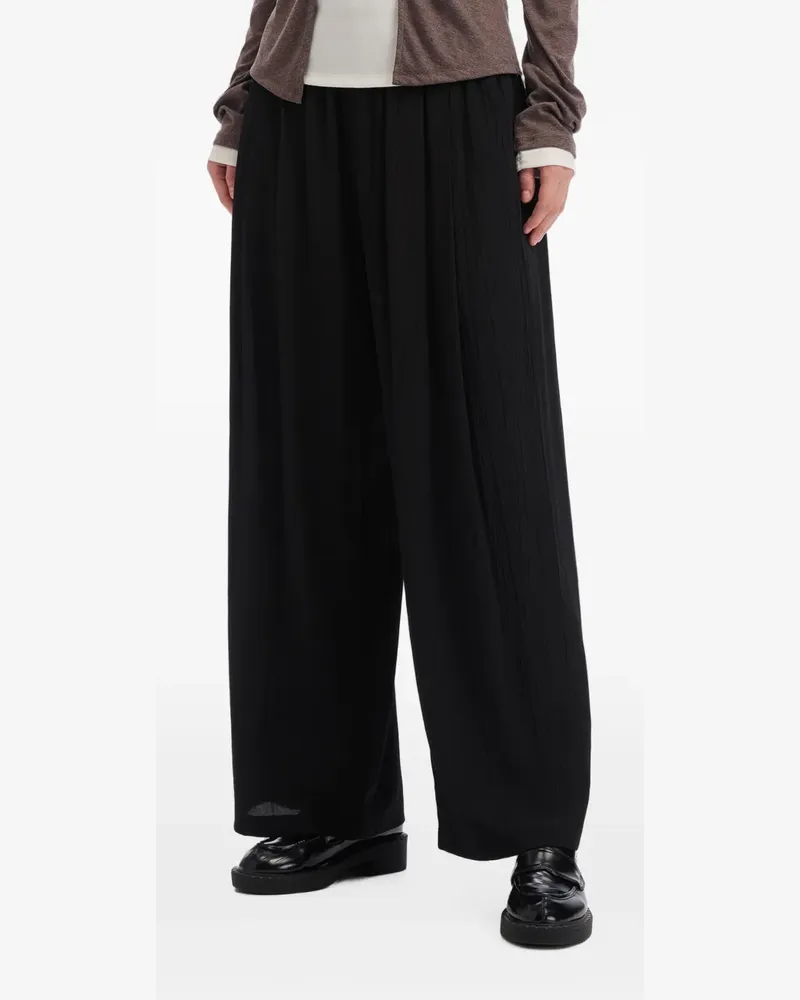 Tout a Coup pleated palazzo pants - Schwarz Schwarz