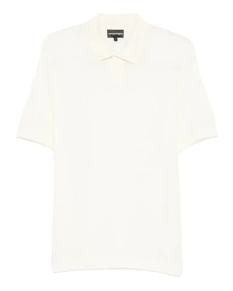 Emporio Armani short-sleeve polo shirt - Nude Nude
