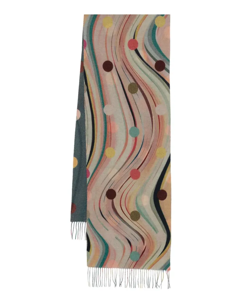 Paul Smith Schal mit Wirbel-Punkten - Nude Nude