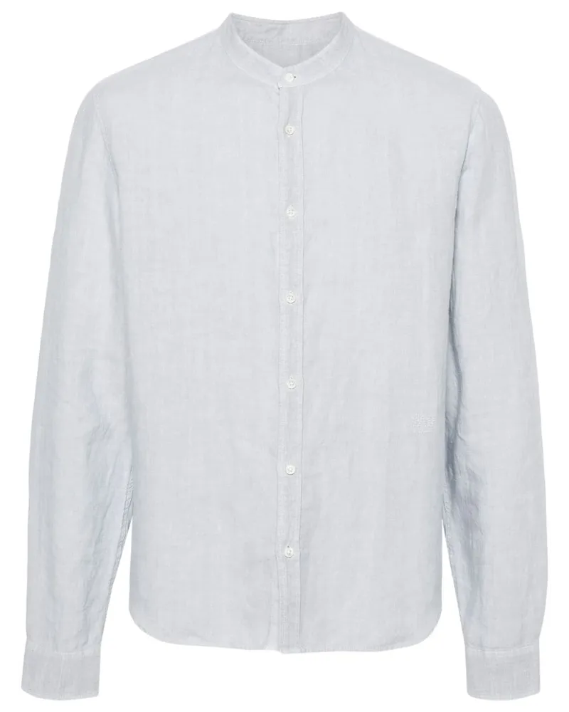 Zadig & Voltaire Stan Officier Leinenhemd - Blau Blau