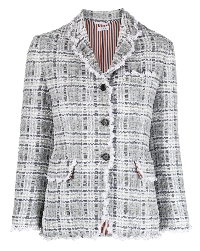 Thom Browne Einreihiger Blazer - Grau Grau