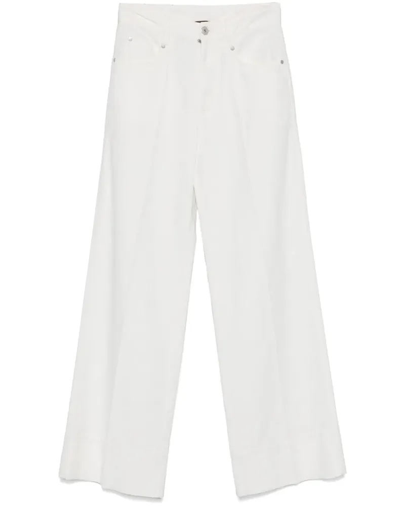 Brunello Cucinelli Jeans mit weitem Bein - Weiß Weiß